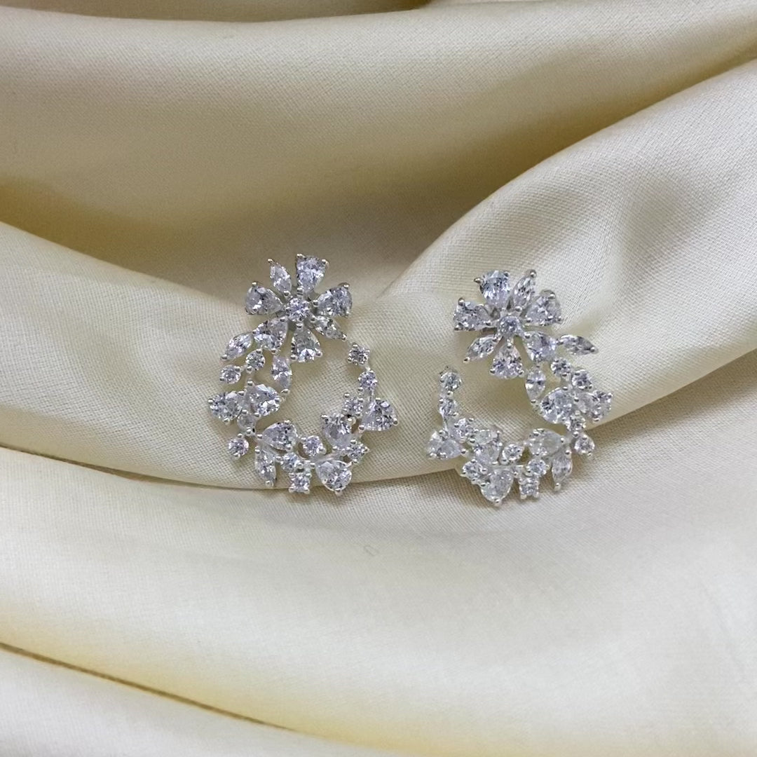 Delight Crystals Sparkling Stud Earrings